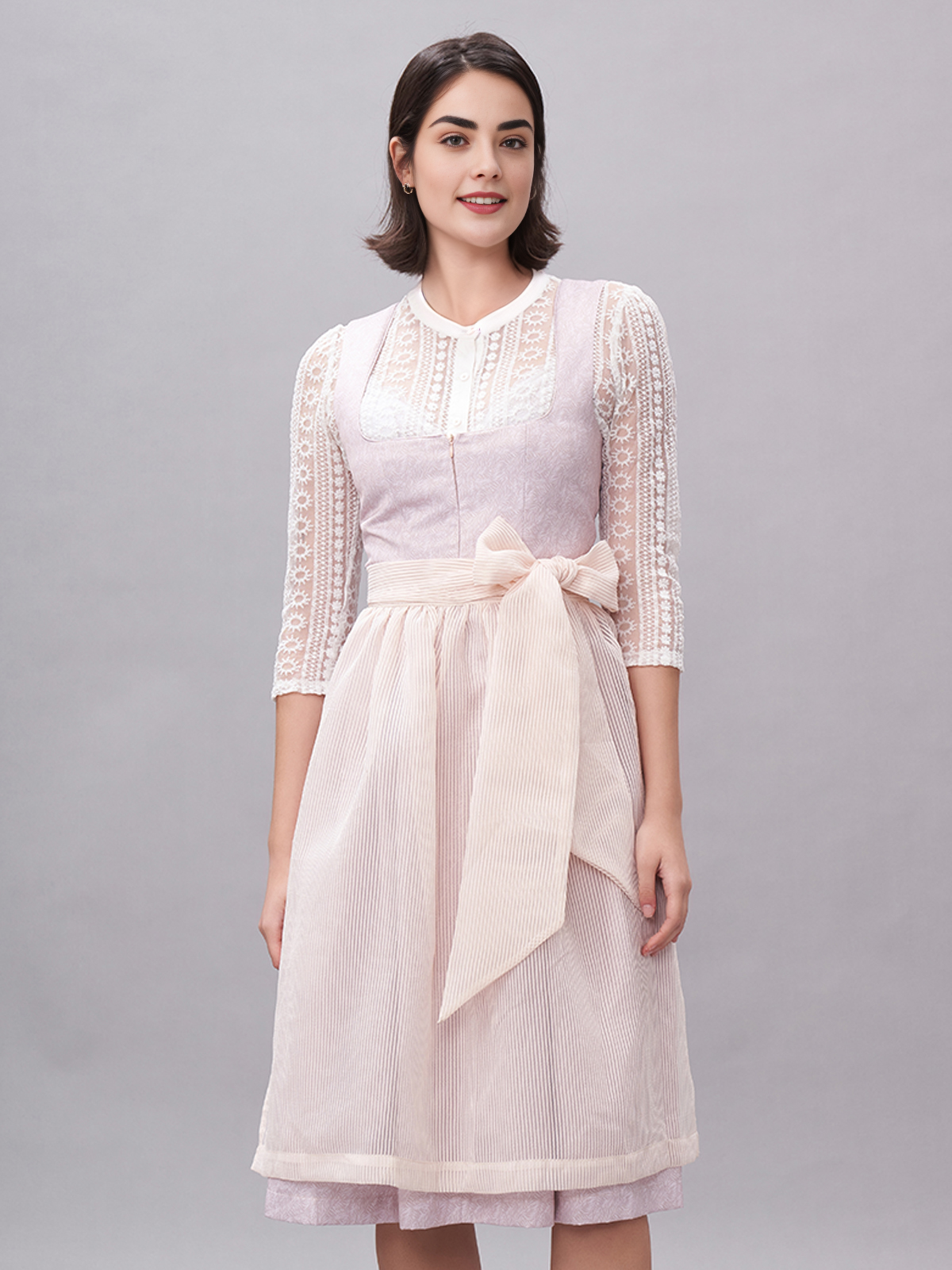 Elegantes rosafarbenes Dirndl von Shop Ja Mei