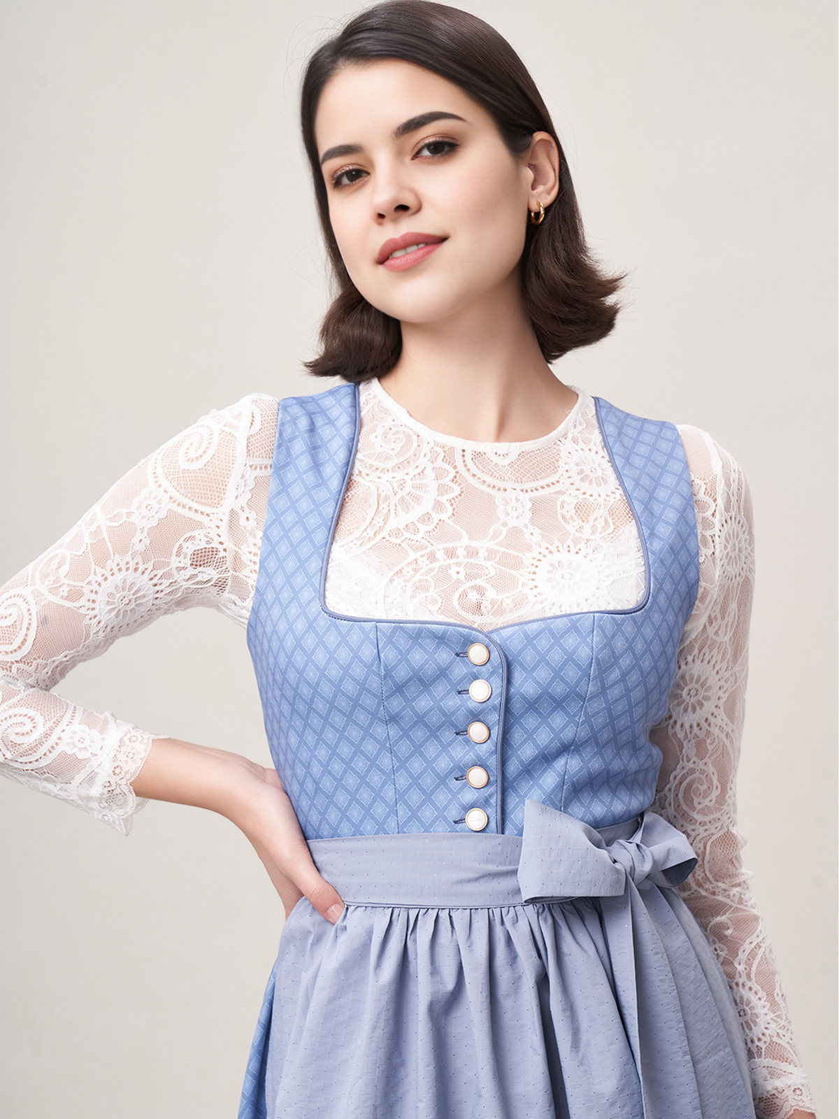 Dirndl in Blau